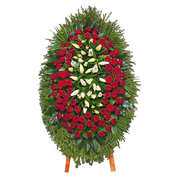 Венок из живых цветов Flowers