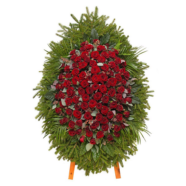 Венок из живых цветов Flowers