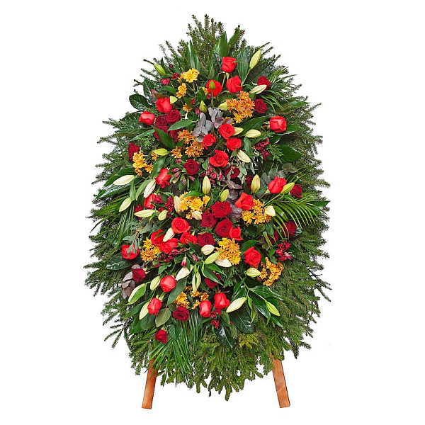 Венок из живых цветов Flowers