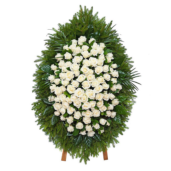 Венок из живых цветов Flowers